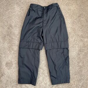 Tourney Zip Off Convertible Pants‎ Mens Medium Black Golf Snowboard Rainwear